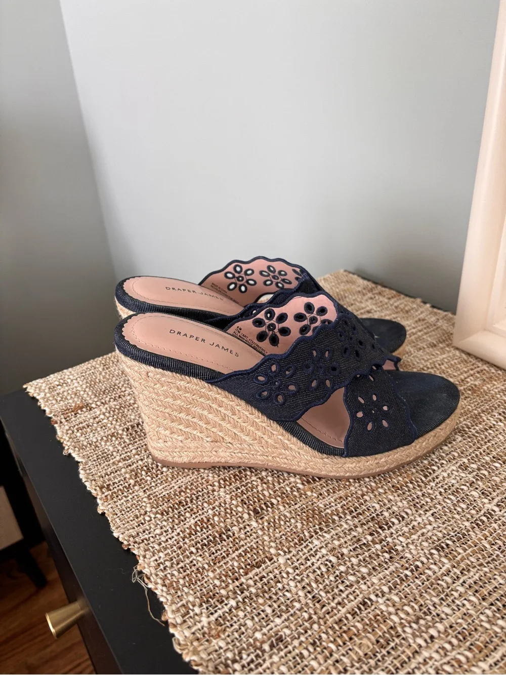 Draper James navy eyelet